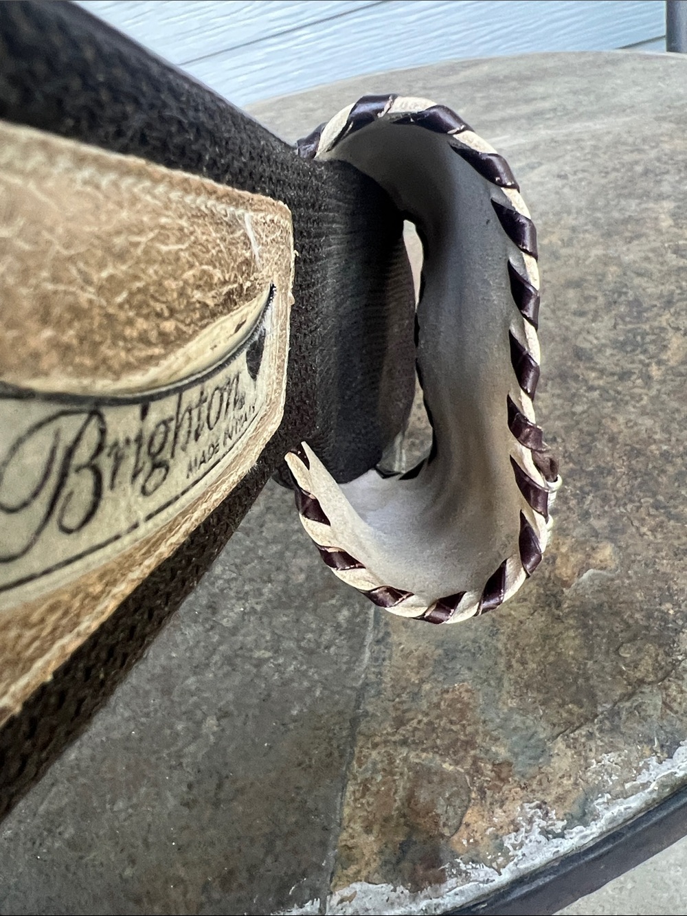 Brighton Cream Leather Slip-On Mules with Braided Trim - Picture 10 of 12